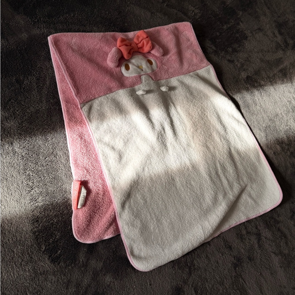 My Melody Pink and White Hair Towel
